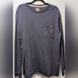 Wrangler Charcoal Long Sleeve Tee